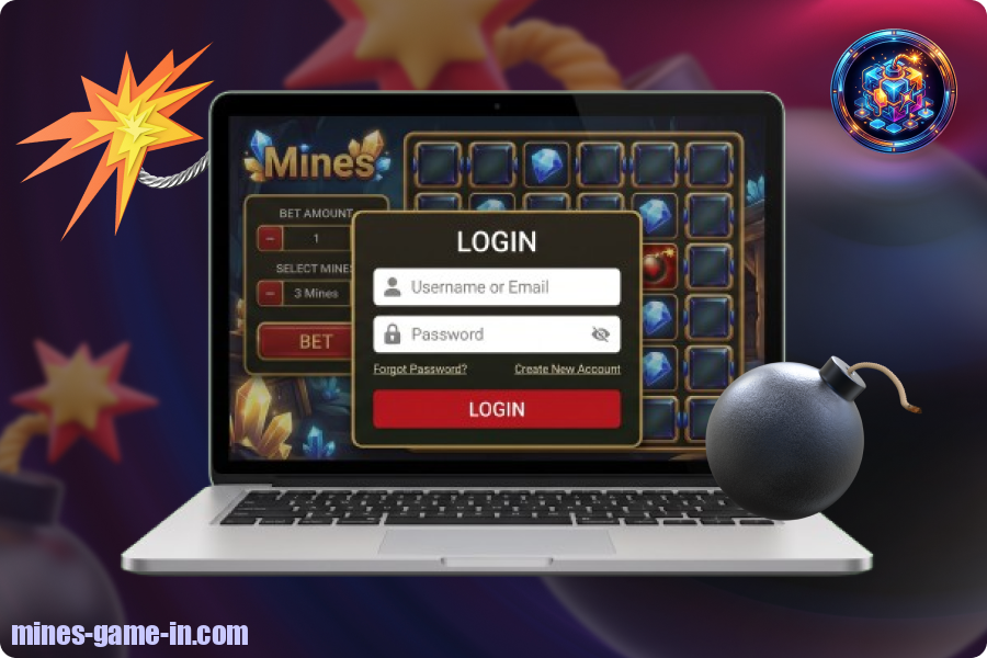 Players in India can sign in to Mines via desktop, mobile browser, or the official app